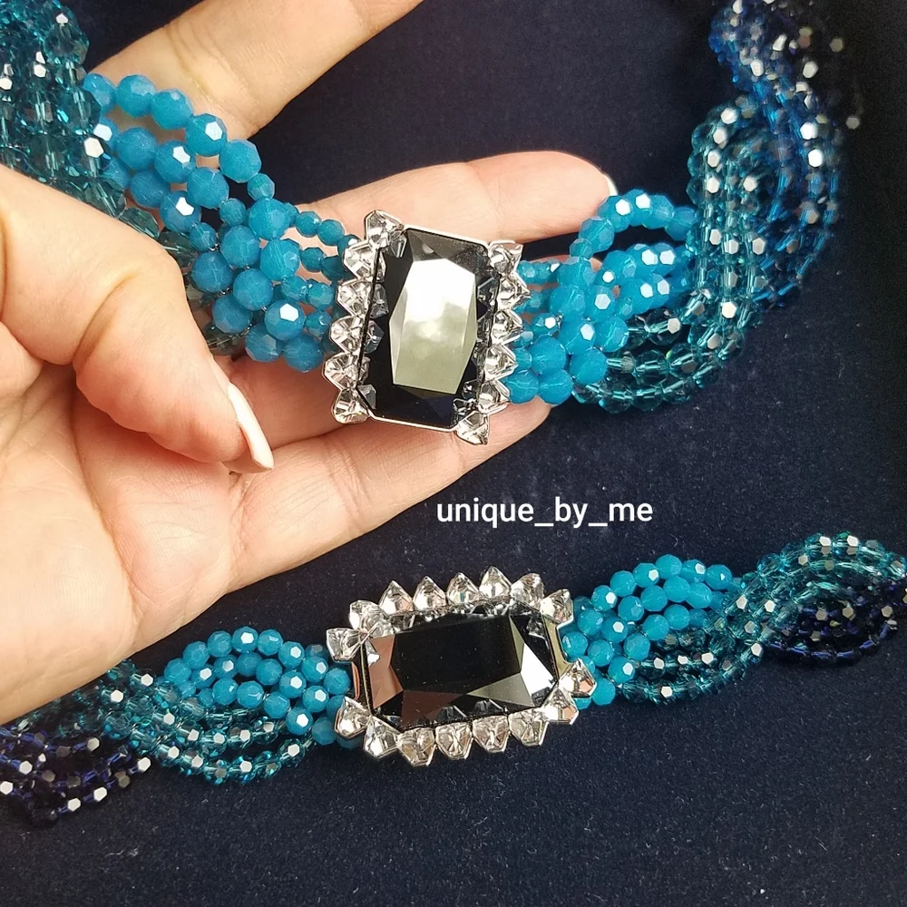 AUTHENTIC Swarovski Player Necklace & Bracelet SET RARE